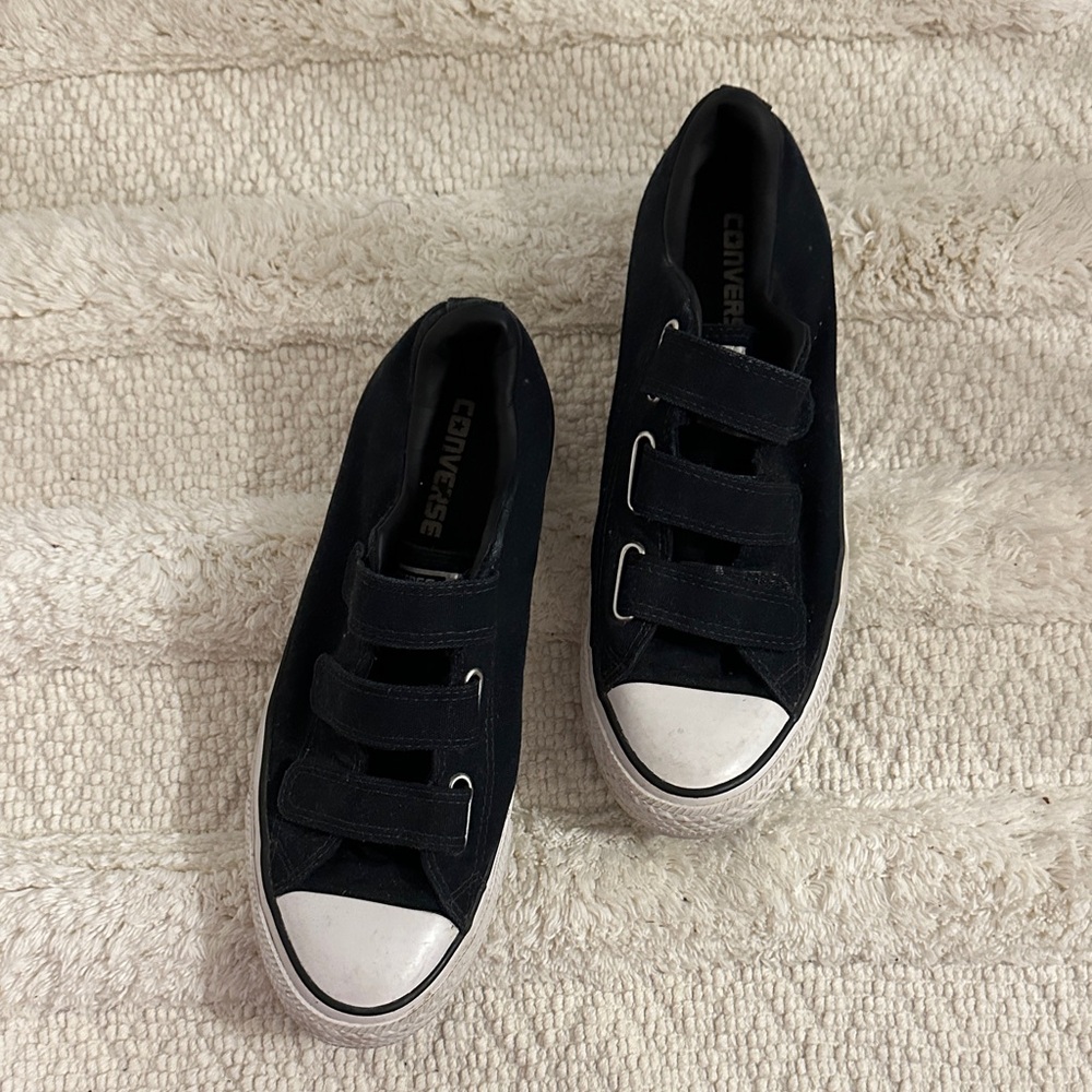 Converse Womens Black Velcro Sneakers